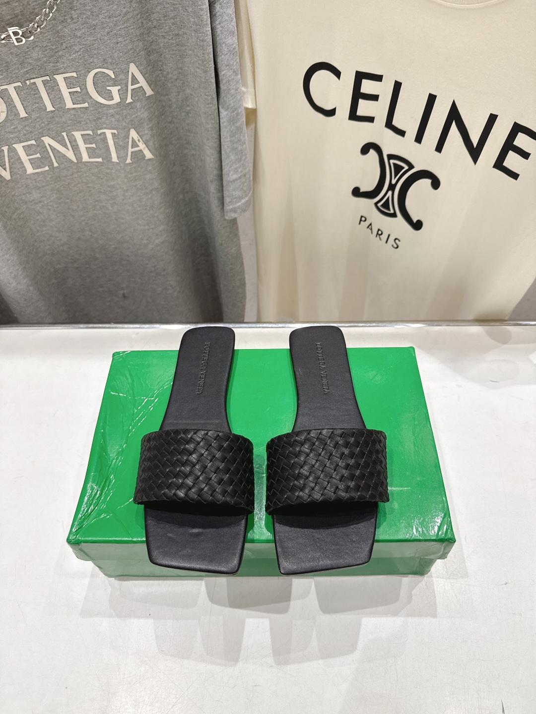 高版本出厂 Bottega Veneta/BV F065 2026ss夏季新款Parco Mule女士平
