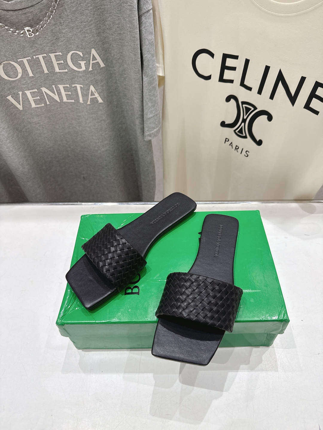 高版本出厂 Bottega Veneta/BV F065 2026ss夏季新款Parco Mule女士平