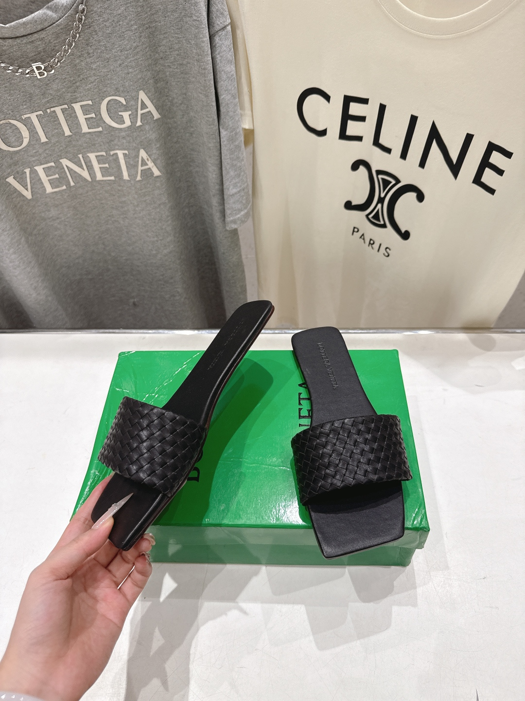 高版本出厂 Bottega Veneta/BV F065 2026ss夏季新款Parco Mule女士平