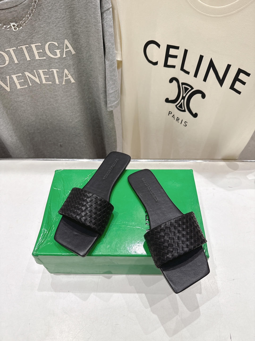 高版本出厂 Bottega Veneta/BV F065 2026ss夏季新款Parco Mule女士平