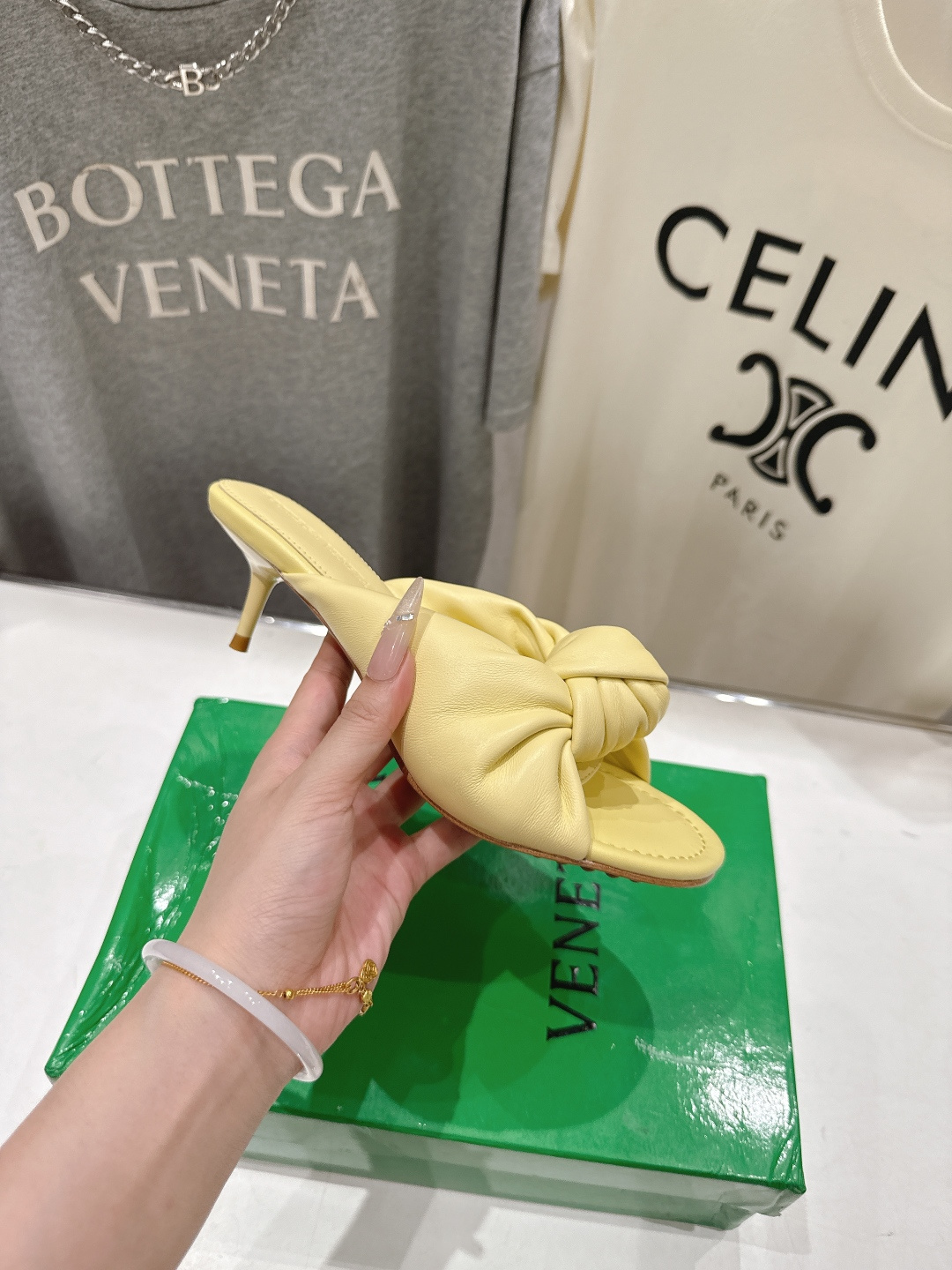 高版本出厂 Bottega Veneta/BV F065 2026ss夏季新款Parco Mule女士打