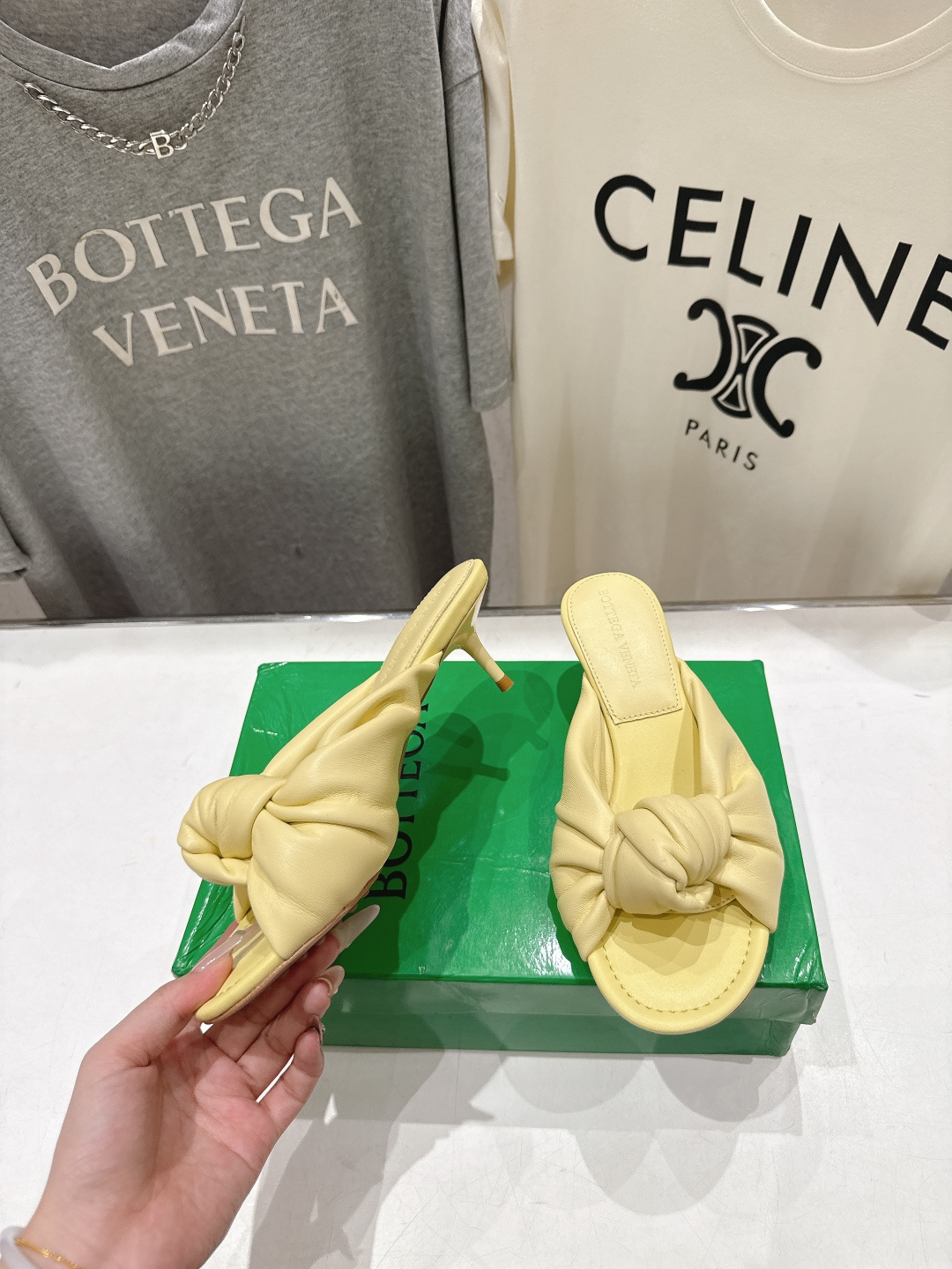 高版本出厂 Bottega Veneta/BV F065 2026ss夏季新款Parco Mule女士打