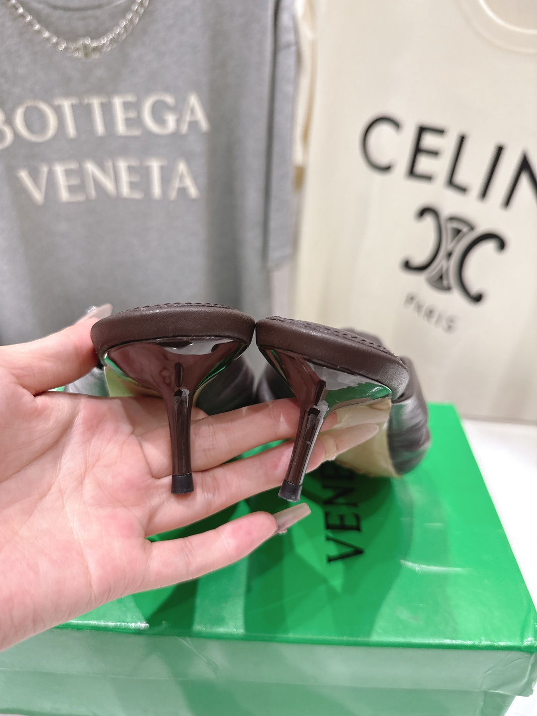 高版本出厂 Bottega Veneta/BV F065 2026ss夏季新款Parco Mule女士打