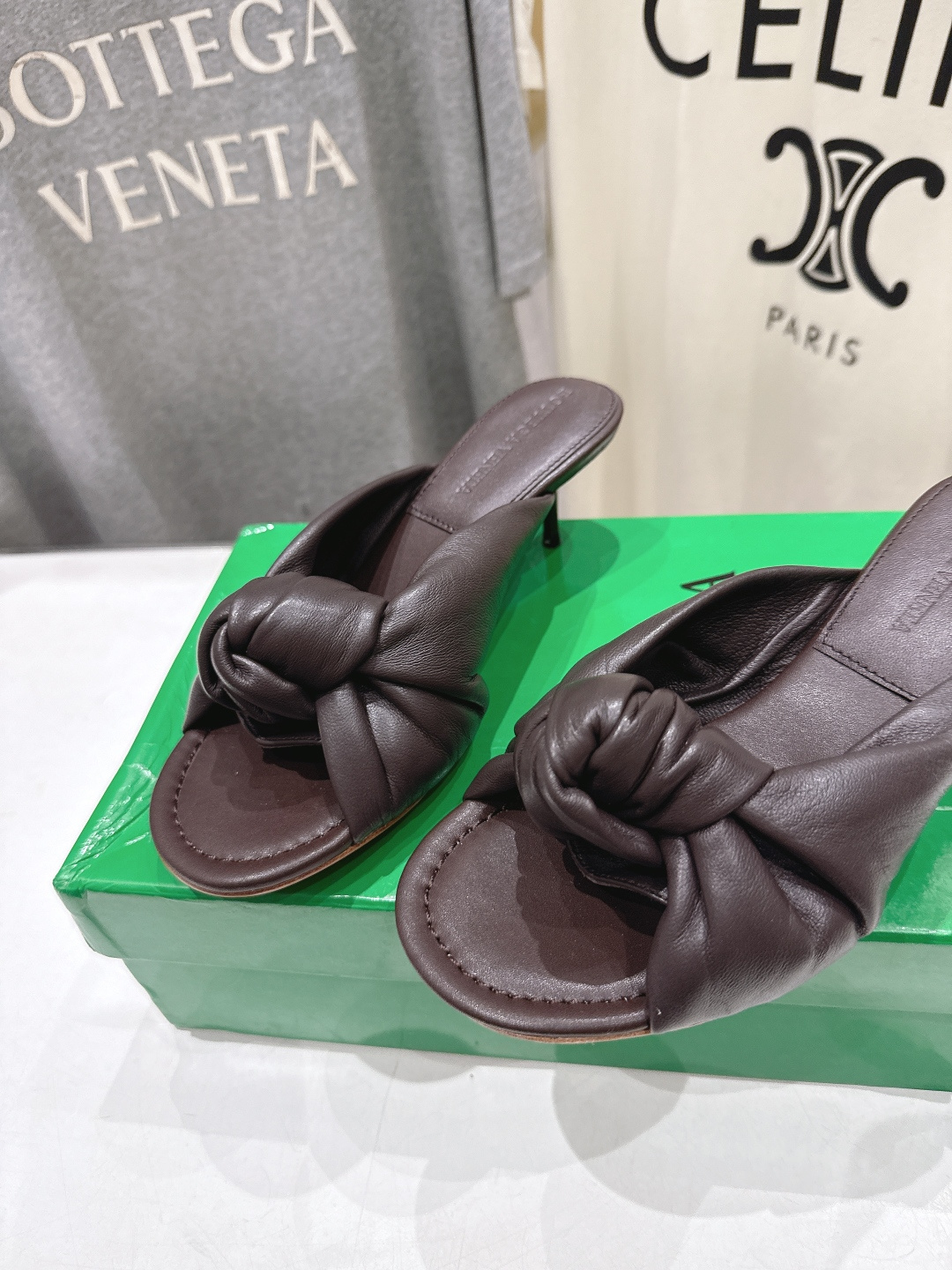 高版本出厂 Bottega Veneta/BV F065 2026ss夏季新款Parco Mule女士打