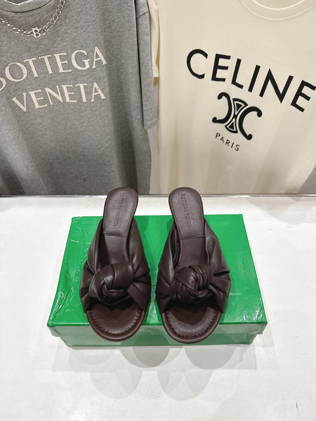 高版本出厂 Bottega Veneta/BV F065 2026ss夏季新款Parco Mule女士打