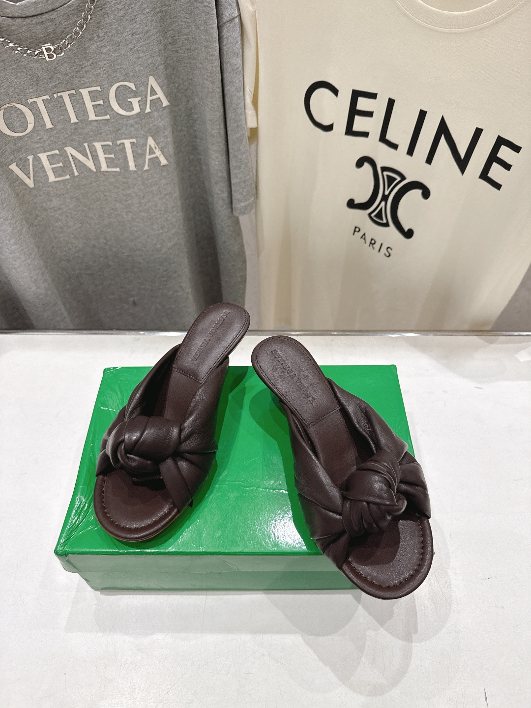 高版本出厂 Bottega Veneta/BV F065 2026ss夏季新款Parco Mule女士打