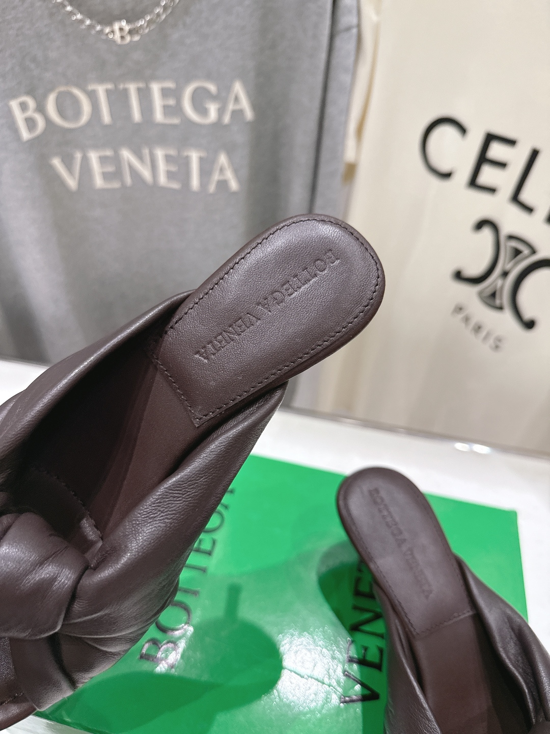 高版本出厂 Bottega Veneta/BV F065 2026ss夏季新款Parco Mule女士打