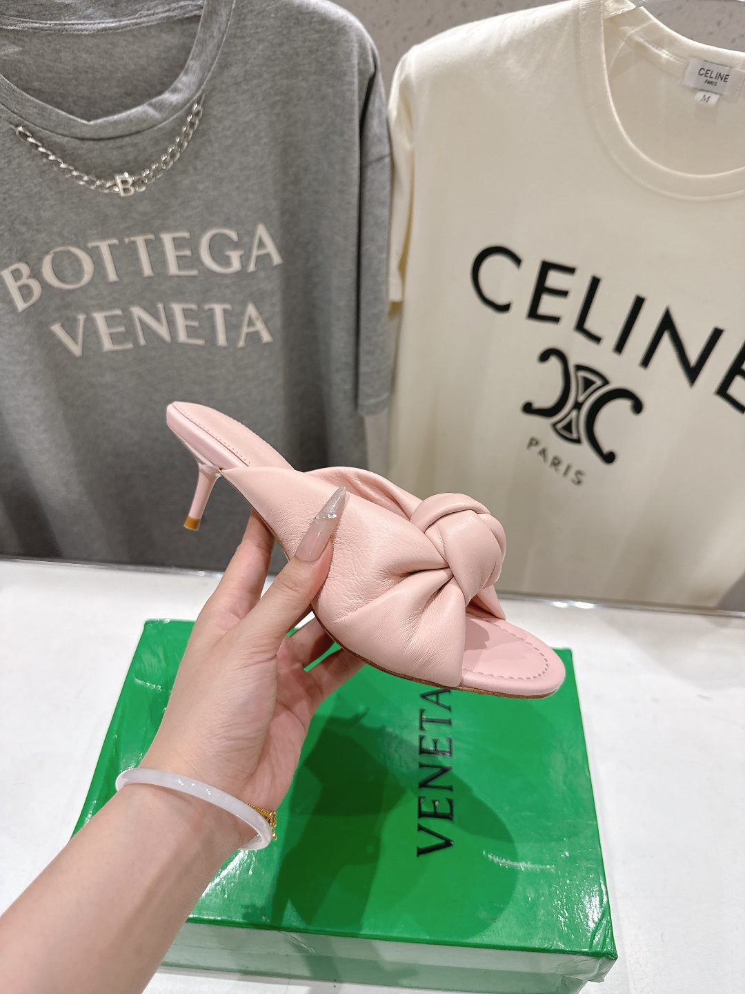 高版本出厂 Bottega Veneta/BV F065 2026ss夏季新款Parco Mule女士打