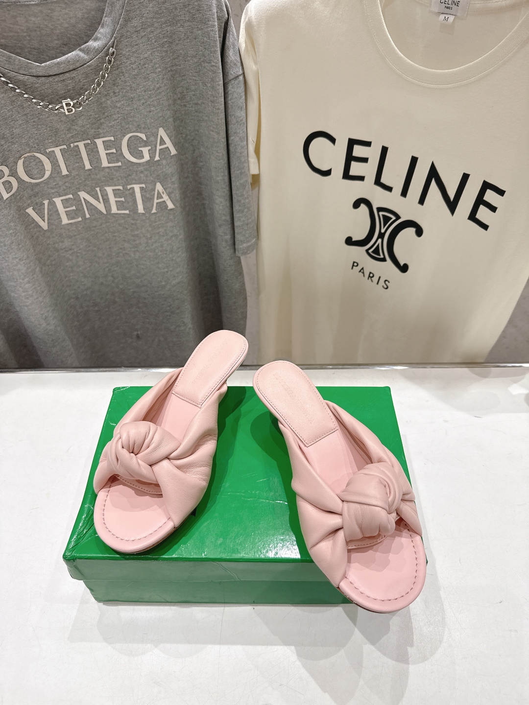 高版本出厂 Bottega Veneta/BV F065 2026ss夏季新款Parco Mule女士打