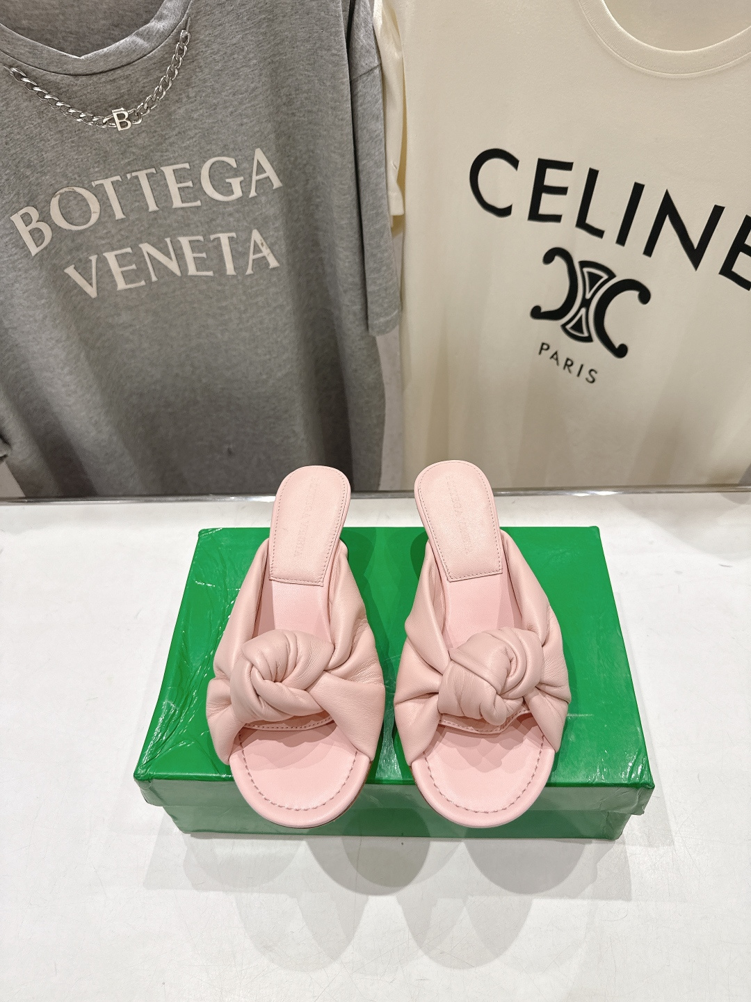高版本出厂 Bottega Veneta/BV F065 2026ss夏季新款Parco Mule女士打