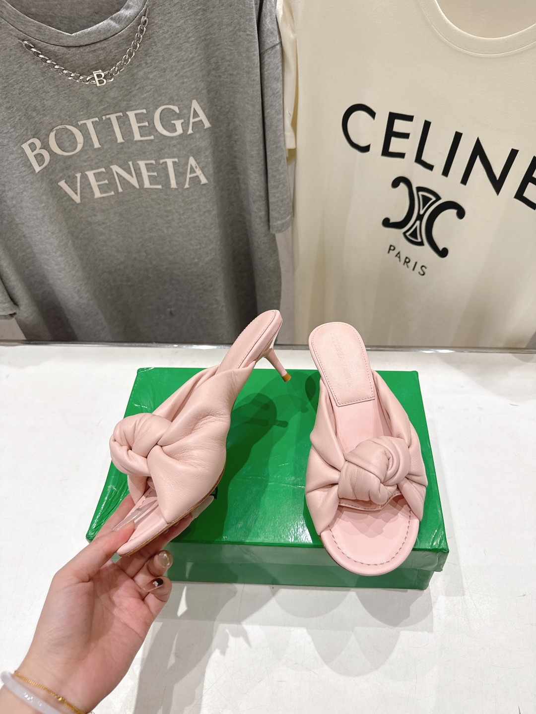 高版本出厂 Bottega Veneta/BV F065 2026ss夏季新款Parco Mule女士打