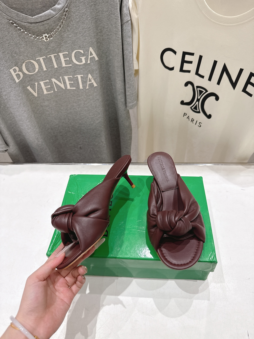 高版本出厂 Bottega Veneta/BV F065 2026ss夏季新款Parco Mule女士打