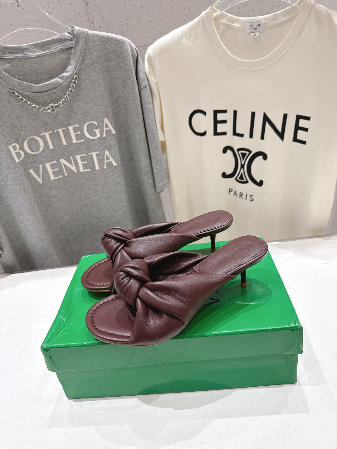 高版本出厂 Bottega Veneta/BV F065 2026ss夏季新款Parco Mule女士打