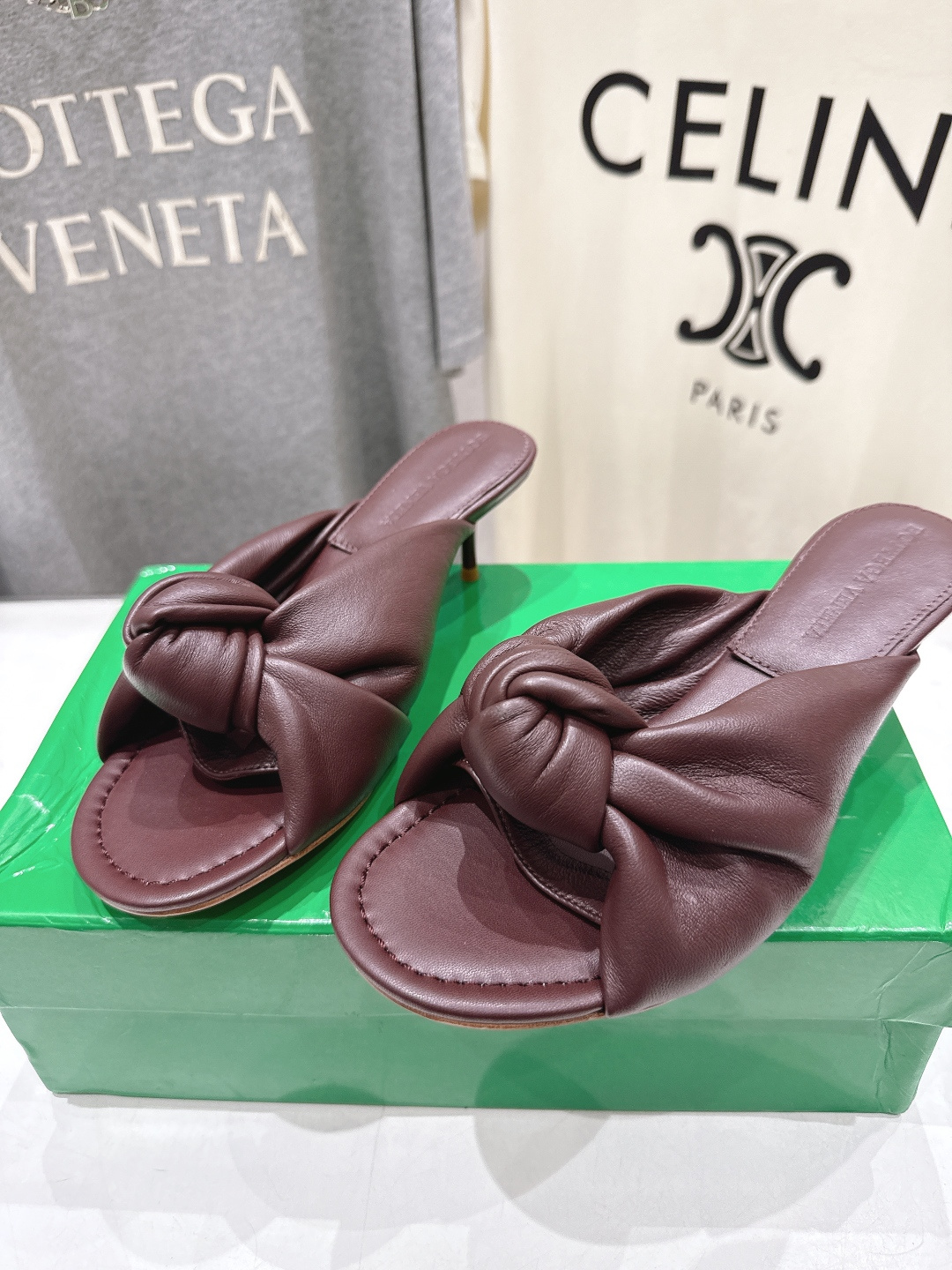 高版本出厂 Bottega Veneta/BV F065 2026ss夏季新款Parco Mule女士打