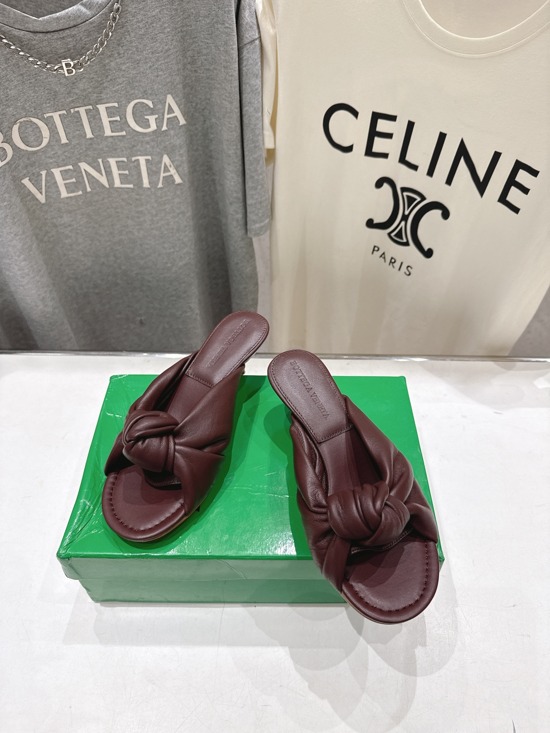高版本出厂 Bottega Veneta/BV F065 2026ss夏季新款Parco Mule女士打
