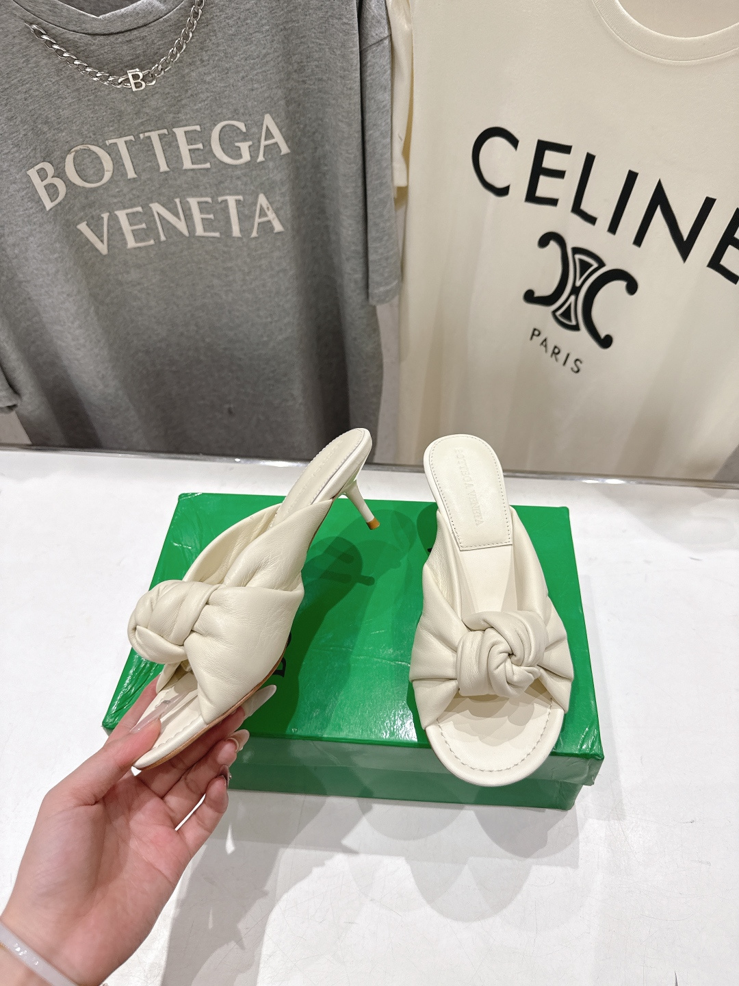 高版本出厂 Bottega Veneta/BV F065 2026ss夏季新款Parco Mule女士打