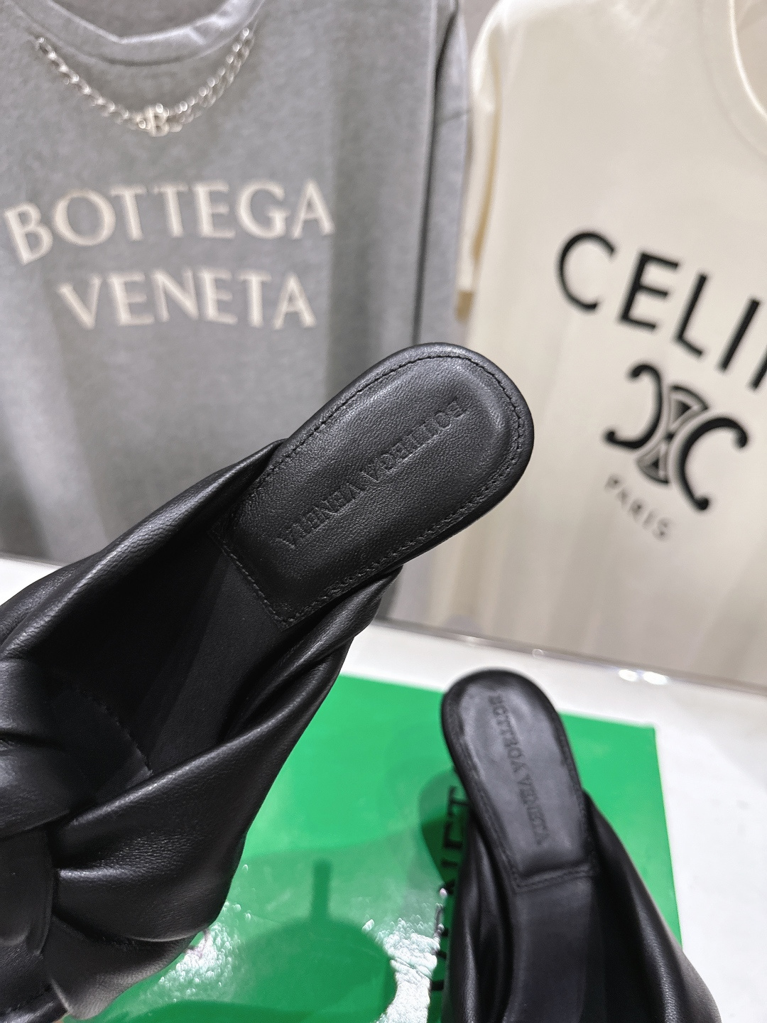 高版本出厂 Bottega Veneta/BV F065 2026ss夏季新款Parco Mule女士打