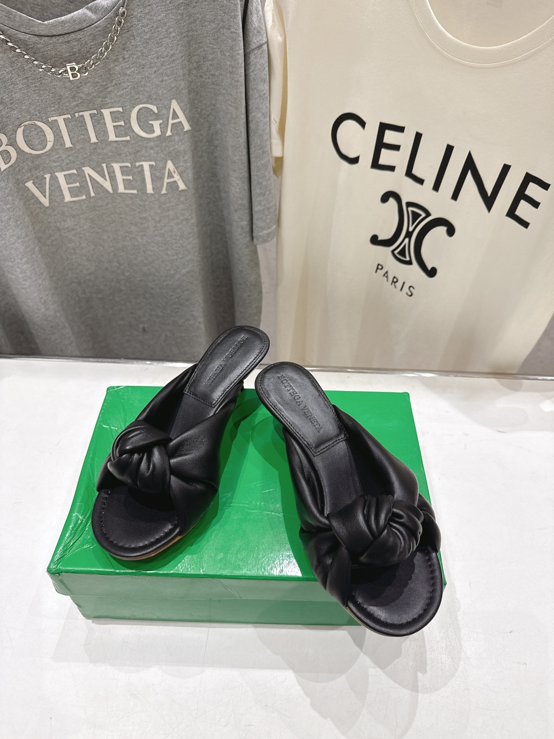 高版本出厂 Bottega Veneta/BV F065 2026ss夏季新款Parco Mule女士打
