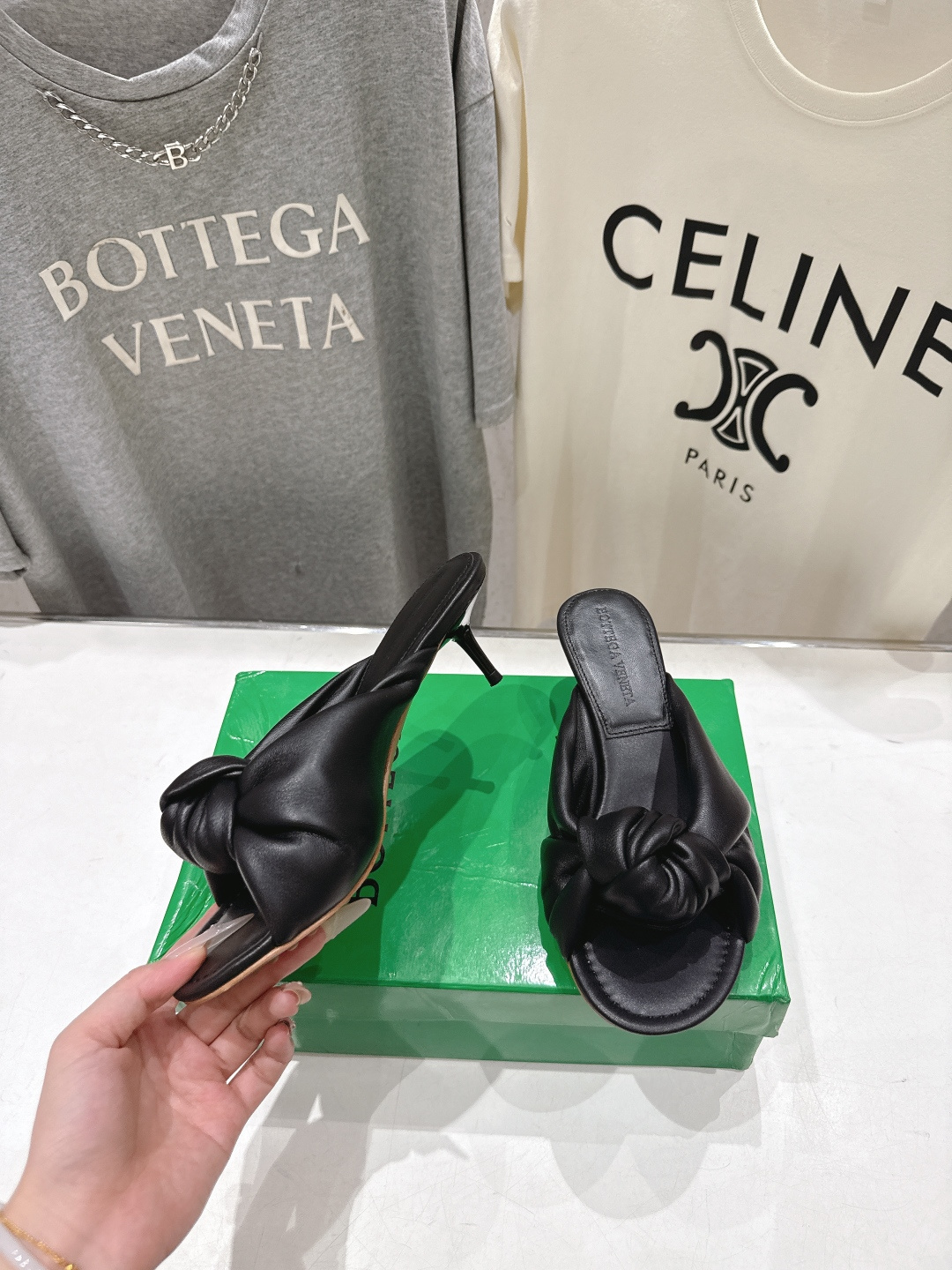 高版本出厂 Bottega Veneta/BV F065 2026ss夏季新款Parco Mule女士打