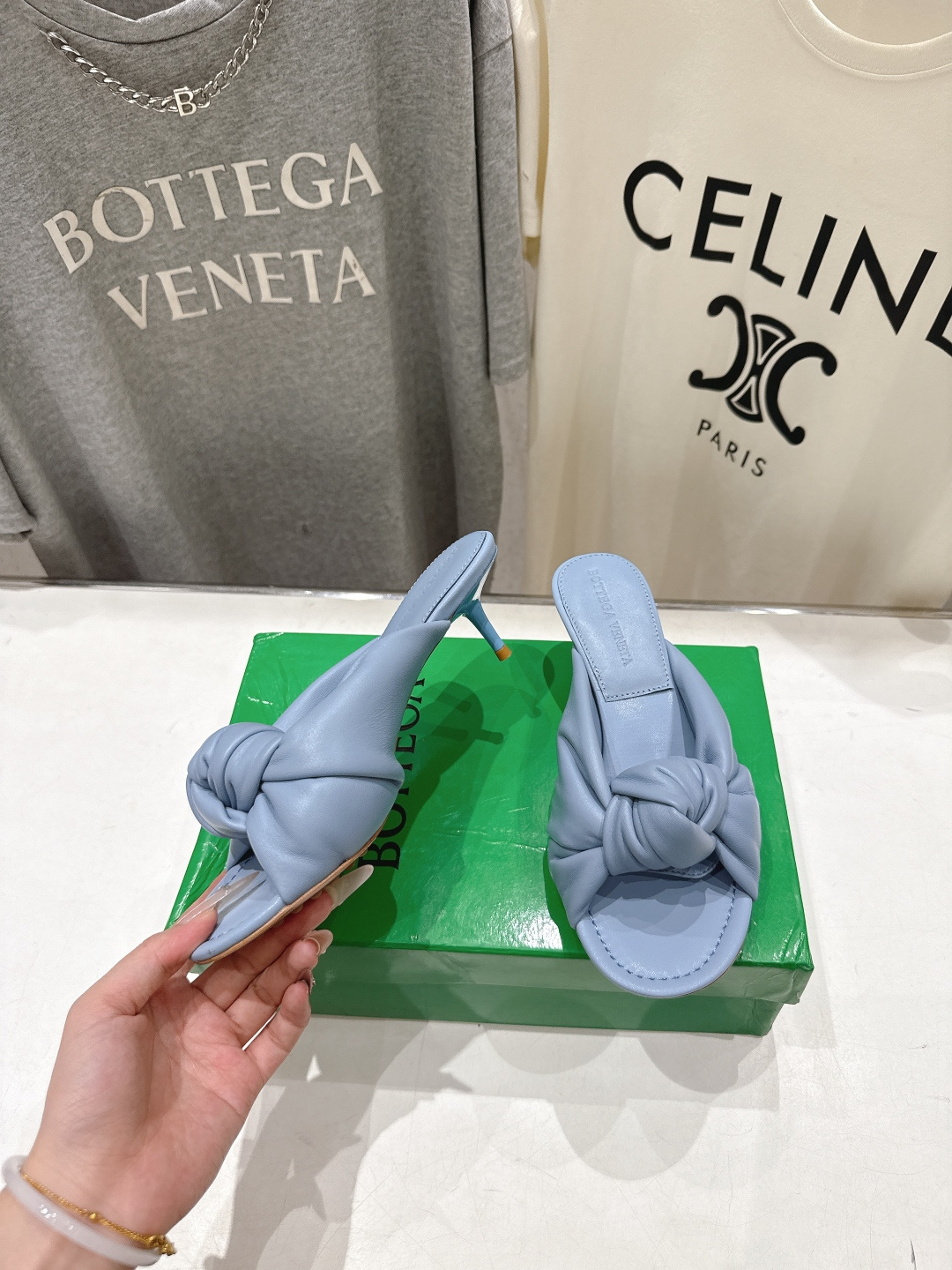 高版本出厂 Bottega Veneta/BV F065 2026ss夏季新款Parco Mule女士打