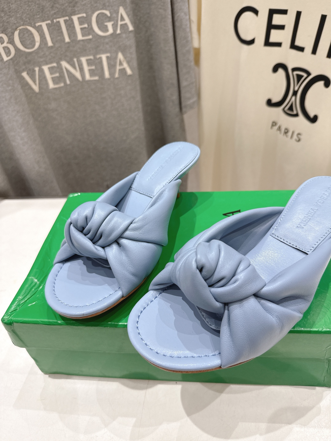 高版本出厂 Bottega Veneta/BV F065 2026ss夏季新款Parco Mule女士打