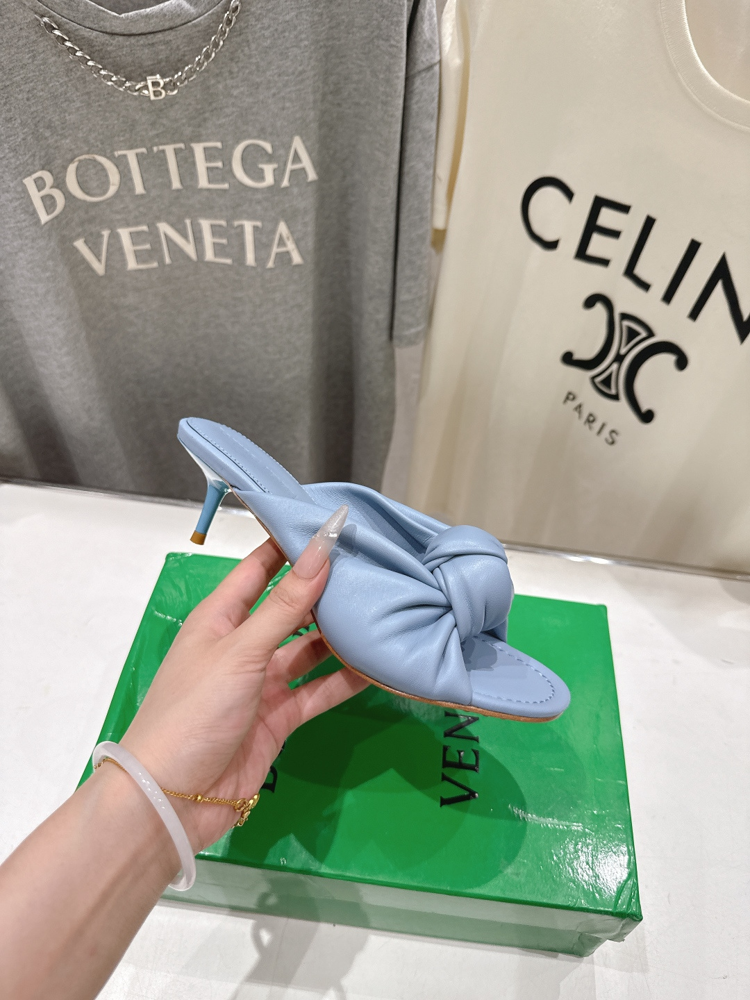 高版本出厂 Bottega Veneta/BV F065 2026ss夏季新款Parco Mule女士打