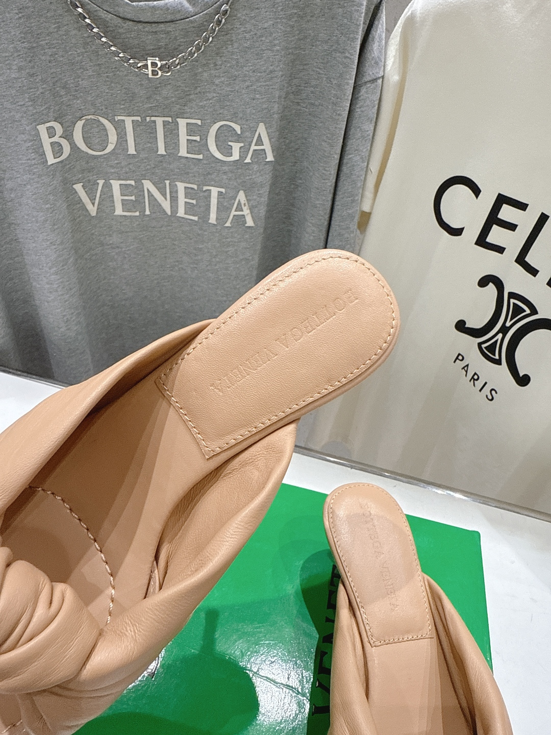 高版本出厂 Bottega Veneta/BV F065 2026ss夏季新款Parco Mule女士打