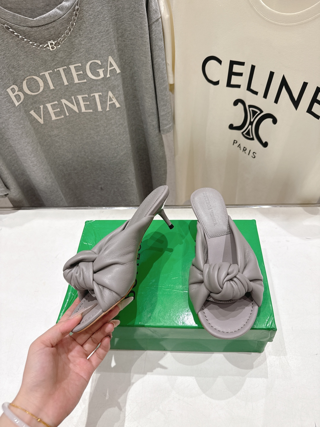 高版本出厂 Bottega Veneta/BV F065 2026ss夏季新款Parco Mule女士打