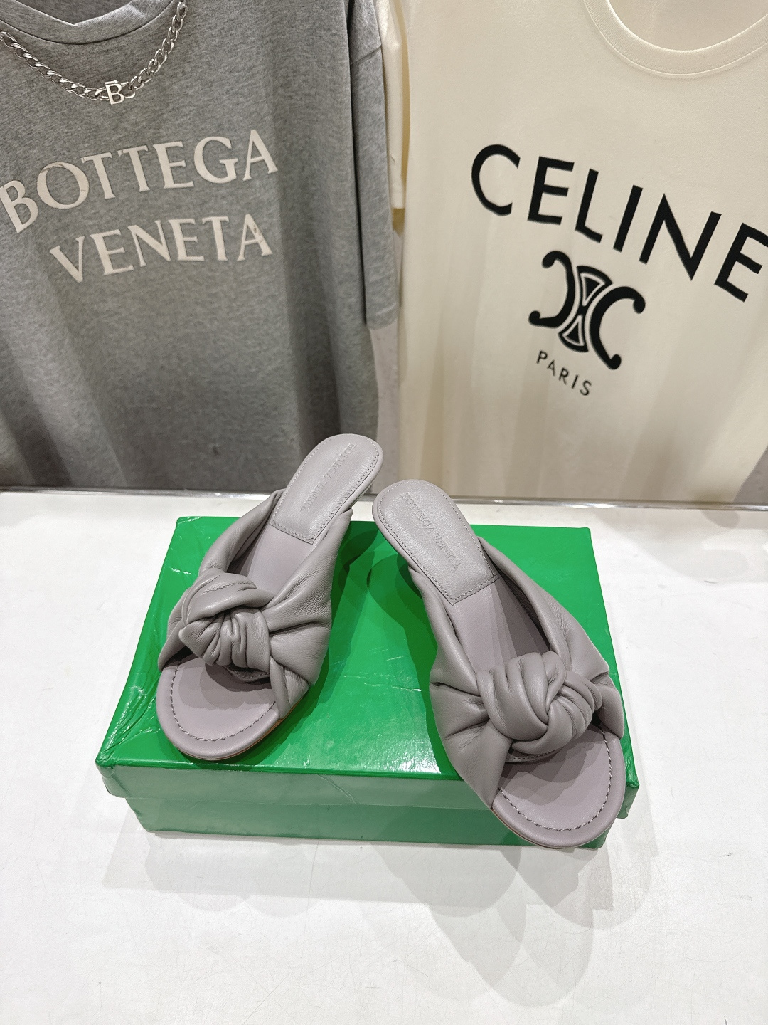 高版本出厂 Bottega Veneta/BV F065 2026ss夏季新款Parco Mule女士打