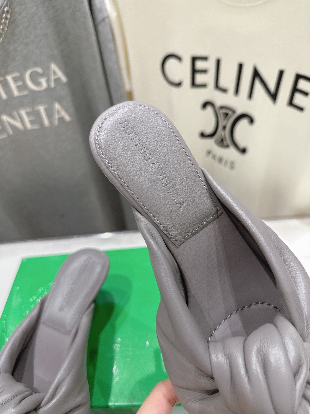高版本出厂 Bottega Veneta/BV F065 2026ss夏季新款Parco Mule女士打