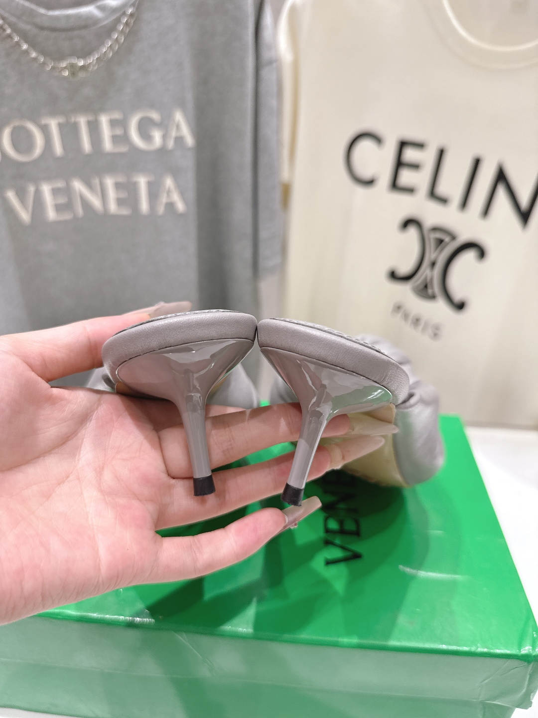 高版本出厂 Bottega Veneta/BV F065 2026ss夏季新款Parco Mule女士打