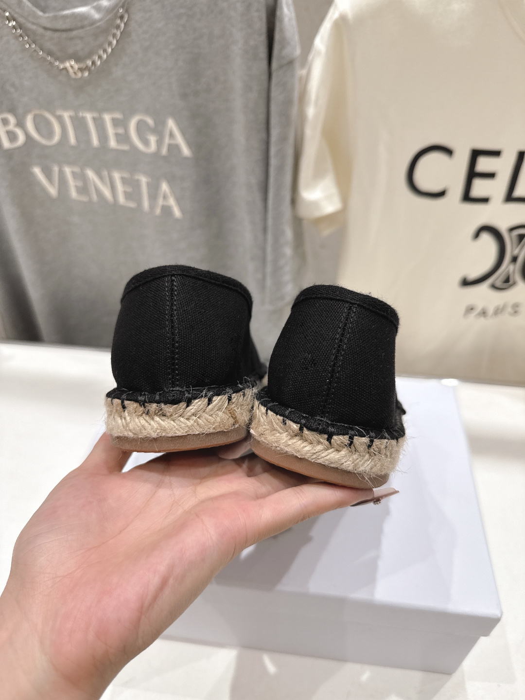 高版本出厂 Celine*塞琳F035 2026ss新款麻绳底渔夫鞋厚底系带休闲鞋帆布鞋，高级感十足鞋头
