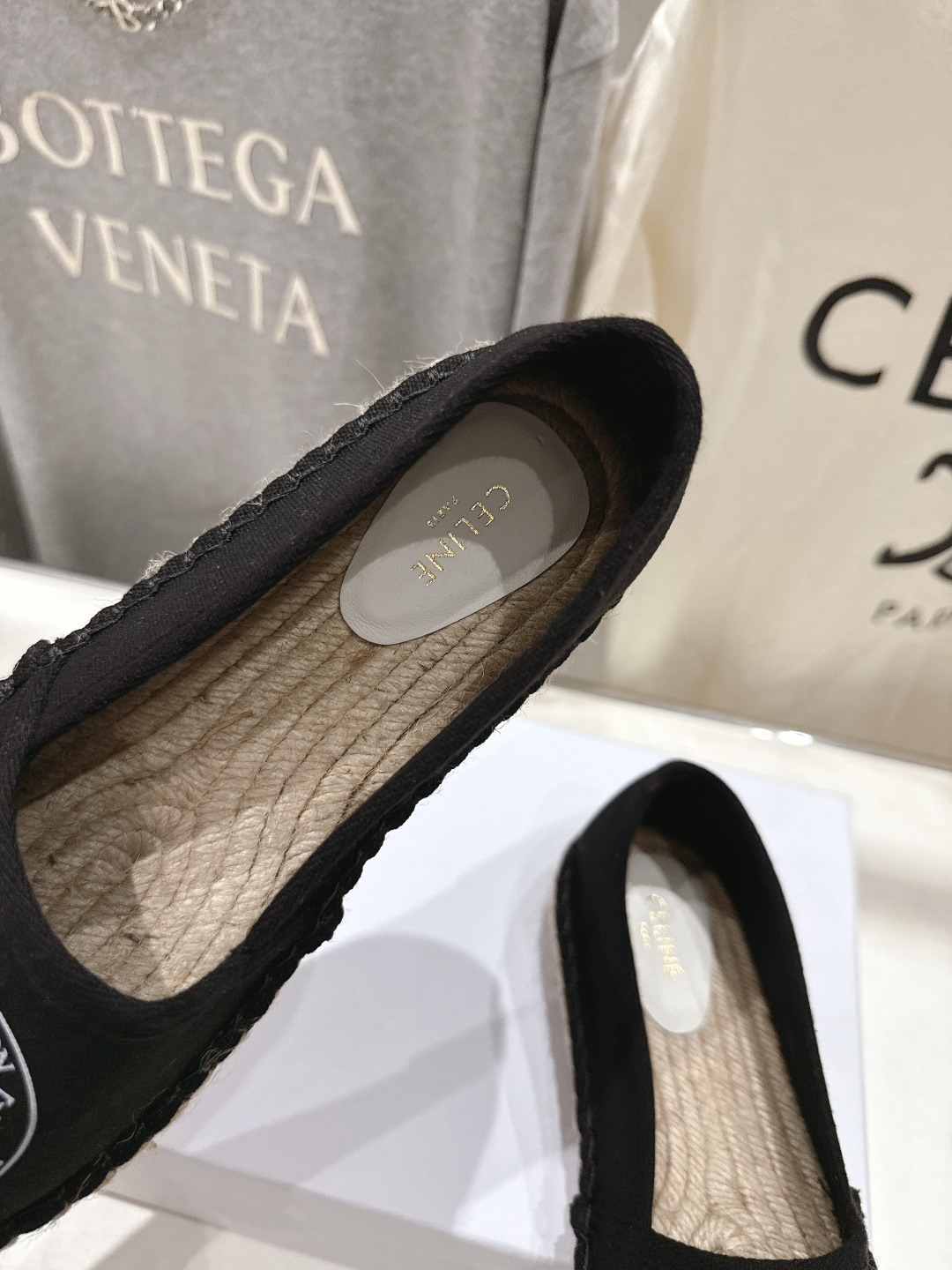 高版本出厂 Celine*塞琳F035 2026ss新款麻绳底渔夫鞋厚底系带休闲鞋帆布鞋，高级感十足鞋头
