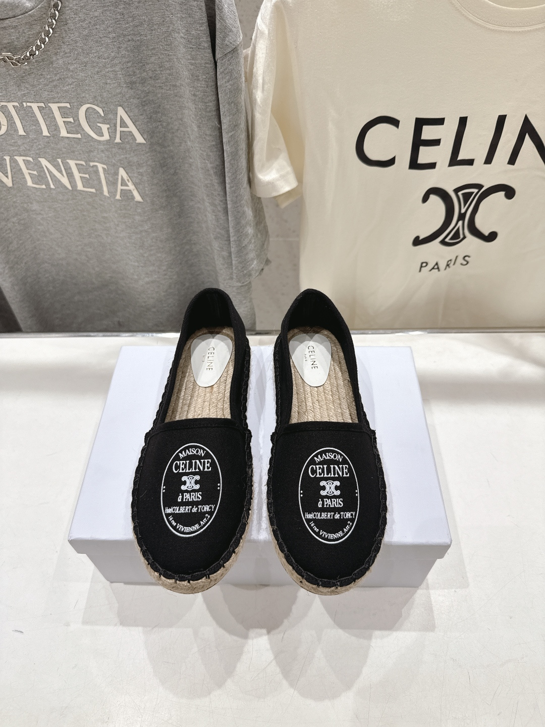 高版本出厂 Celine*塞琳F035 2026ss新款麻绳底渔夫鞋厚底系带休闲鞋帆布鞋，高级感十足鞋头