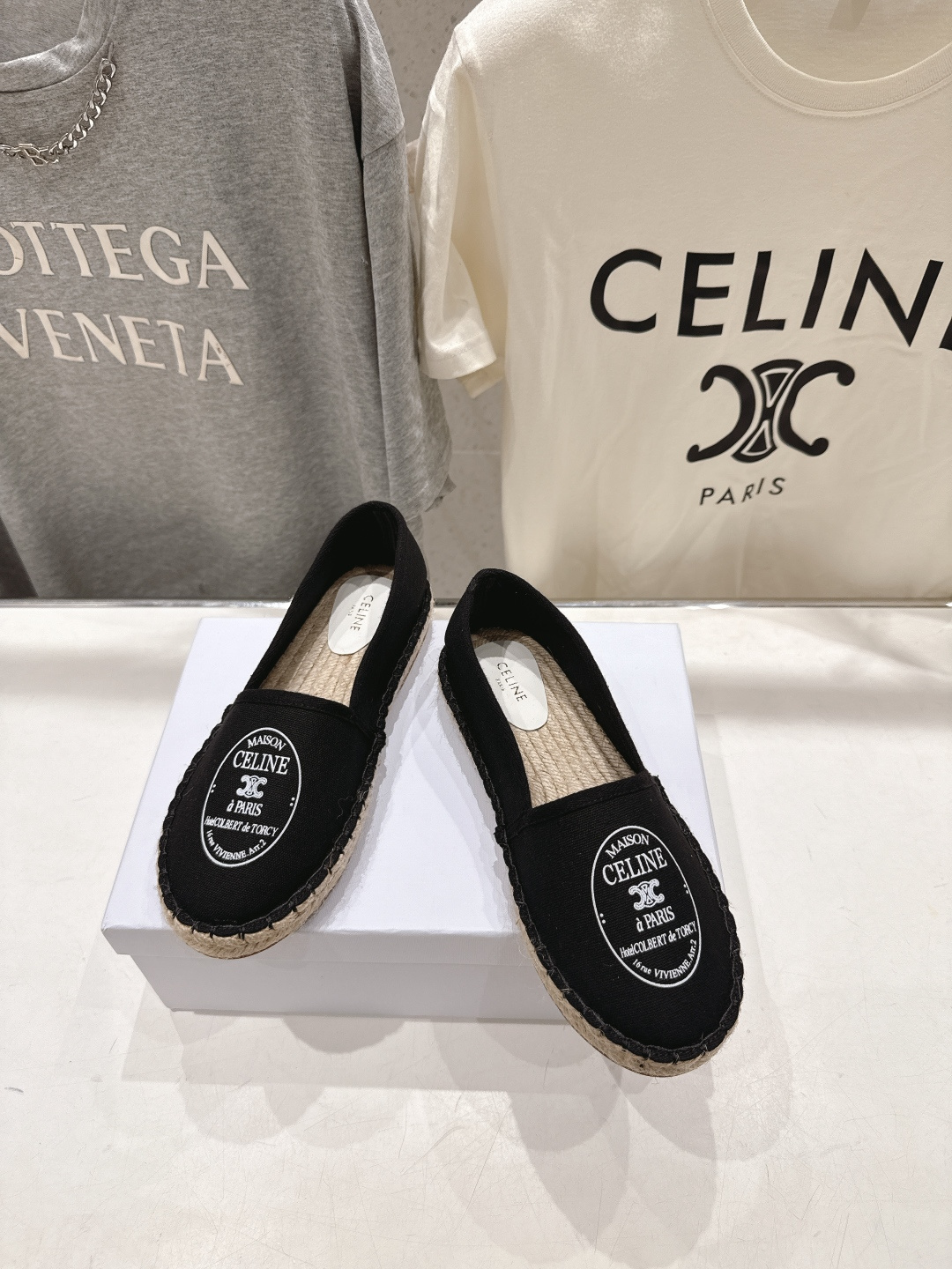 高版本出厂 Celine*塞琳F035 2026ss新款麻绳底渔夫鞋厚底系带休闲鞋帆布鞋，高级感十足鞋头