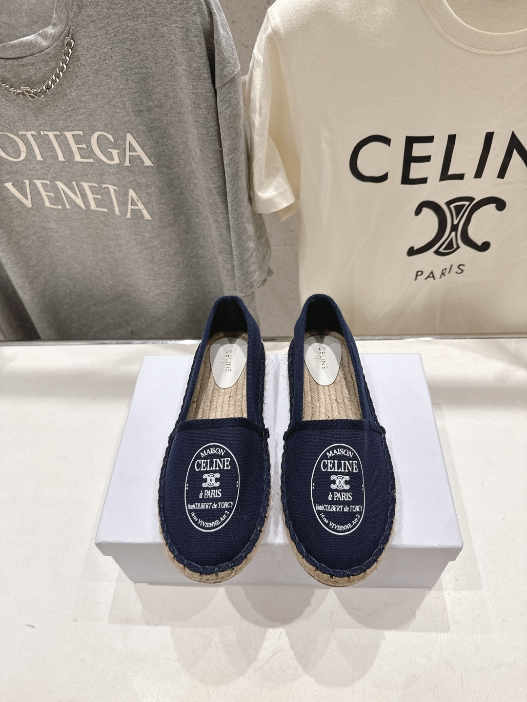 高版本出厂 Celine*塞琳F035 2026ss新款麻绳底渔夫鞋厚底系带休闲鞋帆布鞋，高级感十足鞋头