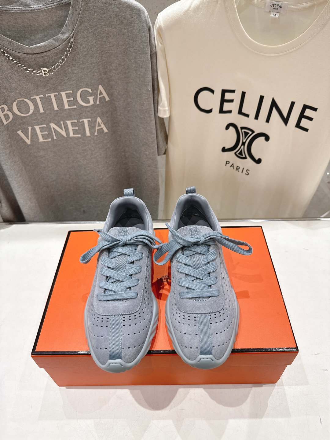 高版本出厂    Hermes/爱马仕H家F015 26ss新款运动鞋休闲鞋跑步鞋～市场顶级版本经典运动