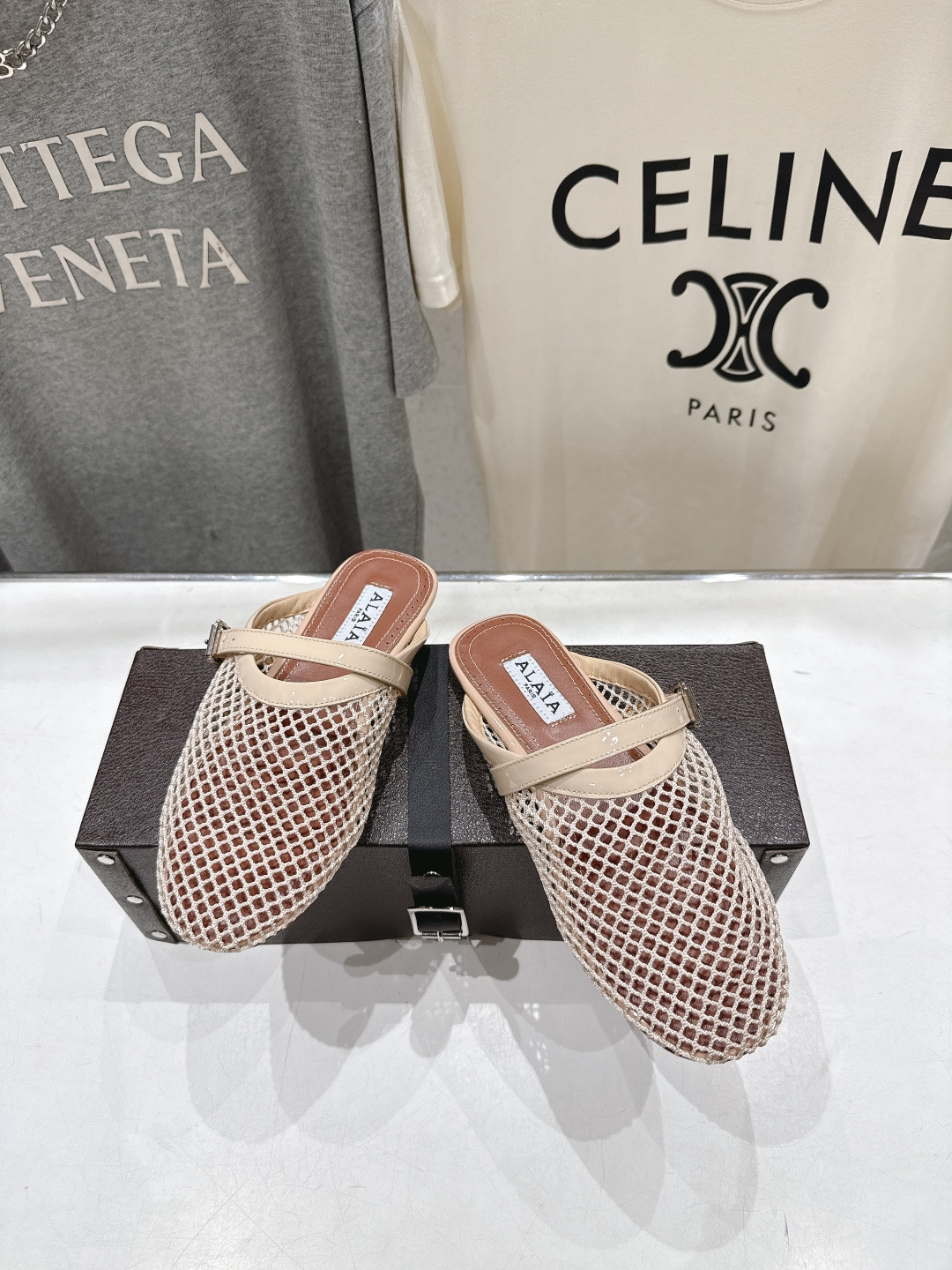 高版本出厂 独家新品 Alaia 阿莱亚26ss/新款网面平底鞋芭蕾舞鞋 最近超火的一款网面平底鞋章小蕙