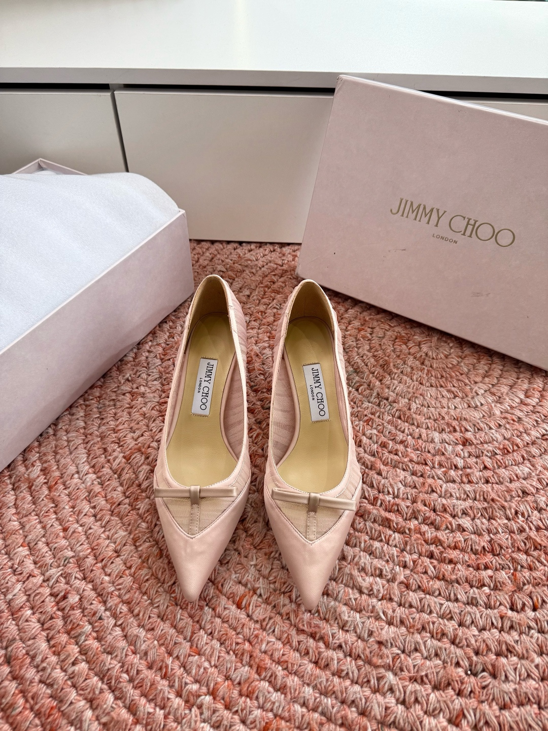 🌾G987所见即所得JimmyCho*吉米周2026早春爆品 顶版 尖头高跟鞋 这也太仙了叭，像艺术品一