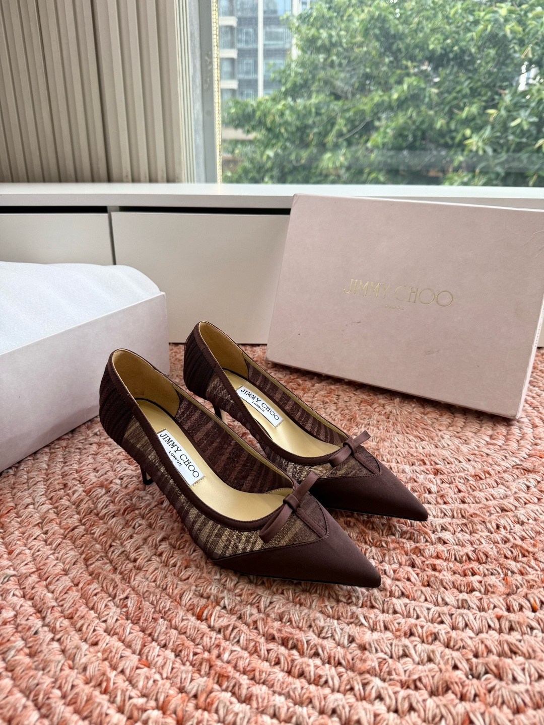 🌾G987所见即所得JimmyCho*吉米周2026早春爆品 顶版 尖头高跟鞋 这也太仙了叭，像艺术品一