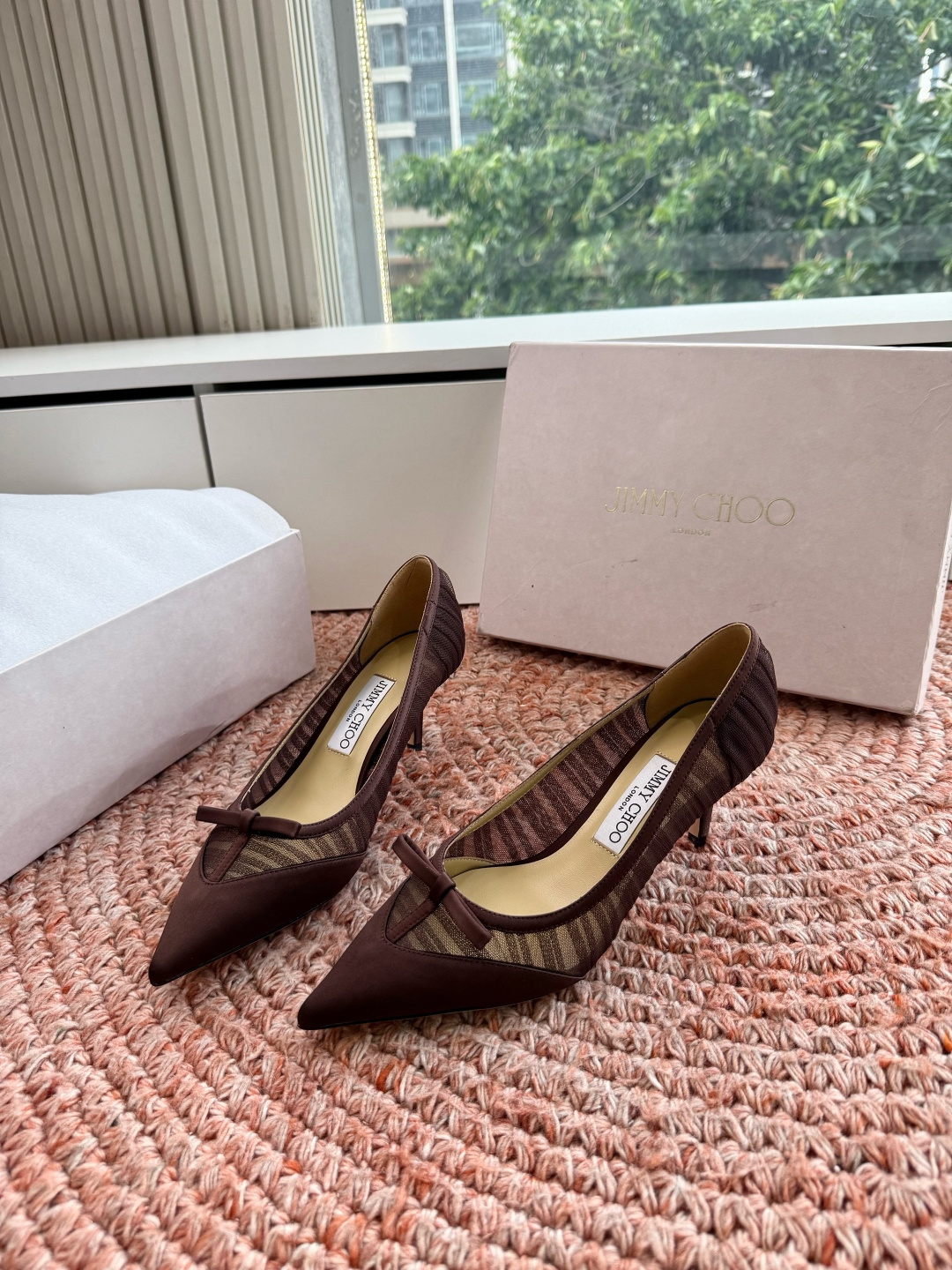 🌾G987所见即所得JimmyCho*吉米周2026早春爆品 顶版 尖头高跟鞋 这也太仙了叭，像艺术品一
