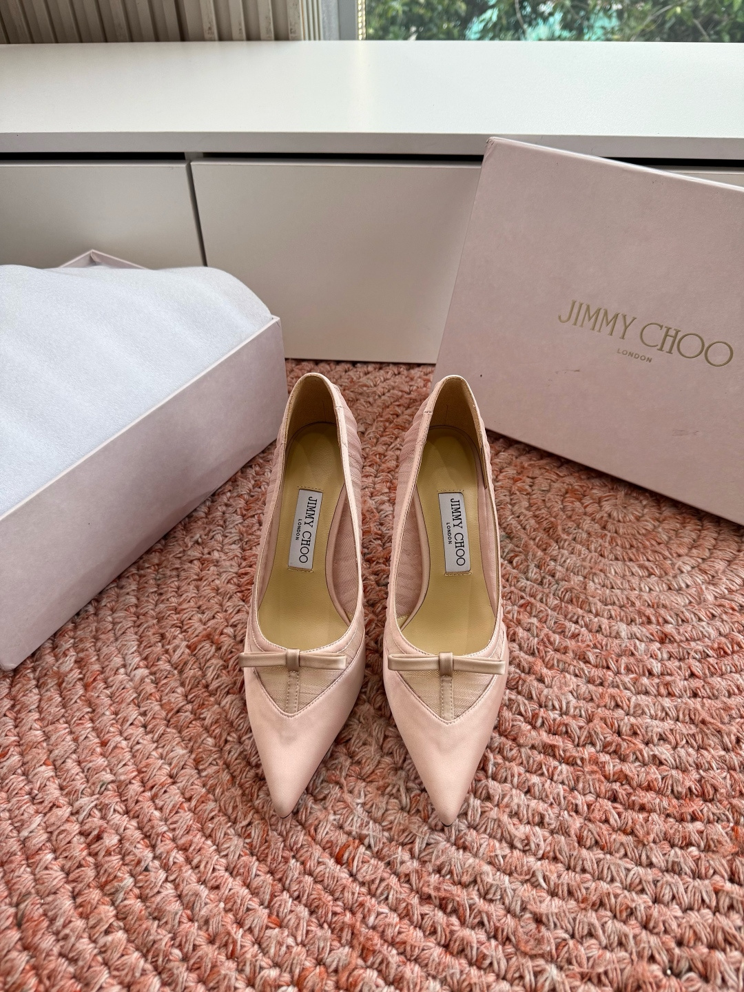 🌾G987所见即所得JimmyCho*吉米周2026早春爆品 顶版 尖头高跟鞋 这也太仙了叭，像艺术品一