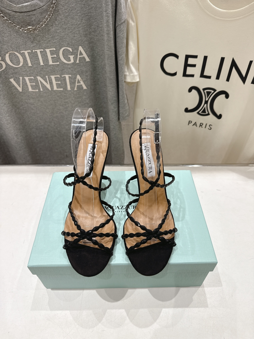高版本出厂 「ᴀqᴜᴀᴢᴢᴜʀᴀ」AQUAZZURA/菠萝F072 2026ss夏季新款高跟水钻凉鞋__
