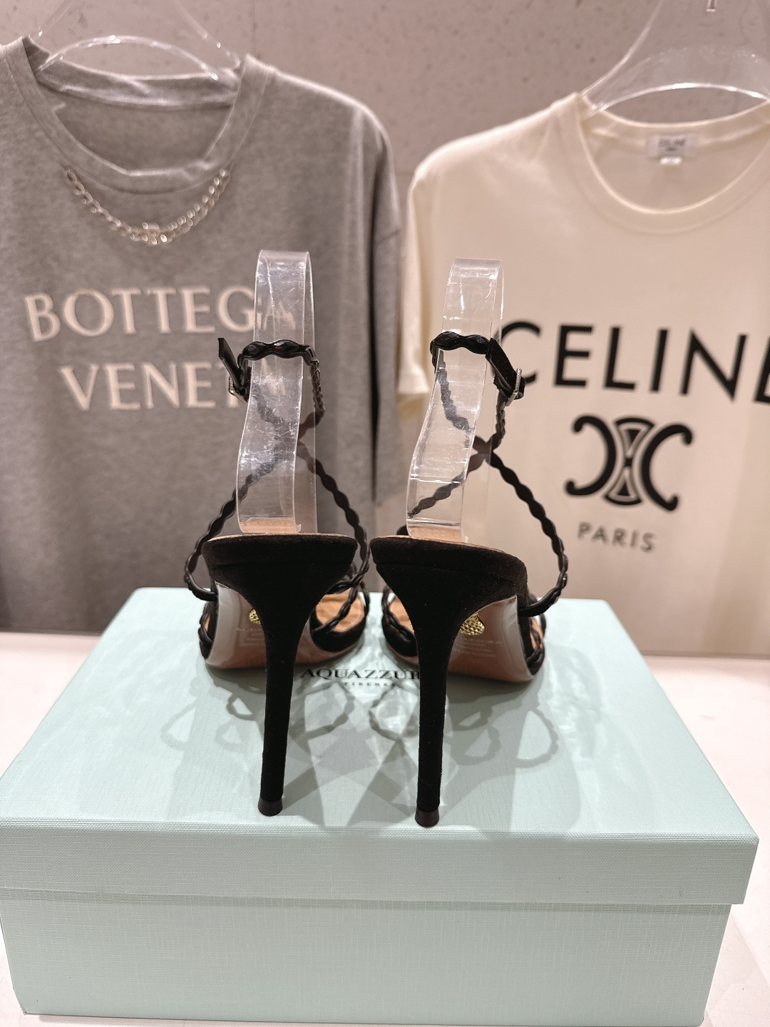 高版本出厂 「ᴀqᴜᴀᴢᴢᴜʀᴀ」AQUAZZURA/菠萝F072 2026ss夏季新款高跟水钻凉鞋__
