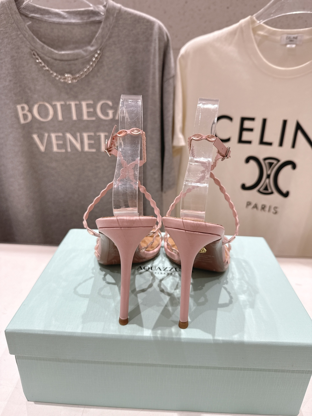 高版本出厂 「ᴀqᴜᴀᴢᴢᴜʀᴀ」AQUAZZURA/菠萝F072 2026ss夏季新款高跟水钻凉鞋__