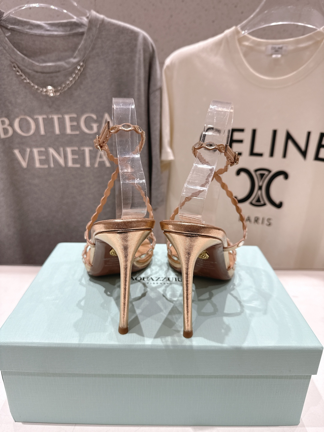 高版本出厂 「ᴀqᴜᴀᴢᴢᴜʀᴀ」AQUAZZURA/菠萝F072 2026ss夏季新款高跟水钻凉鞋__