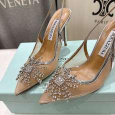 高版本出厂 「ᴀqᴜᴀᴢᴢᴜʀᴀ」AQUAZZURA/菠萝F072 2026ss夏季新款尖头网纱高跟水钻 高版本出厂 「ᴀqᴜᴀᴢᴢᴜʀᴀ」AQUAZZURA/菠萝F072 2026ss夏季新款尖头网纱高跟水钻
