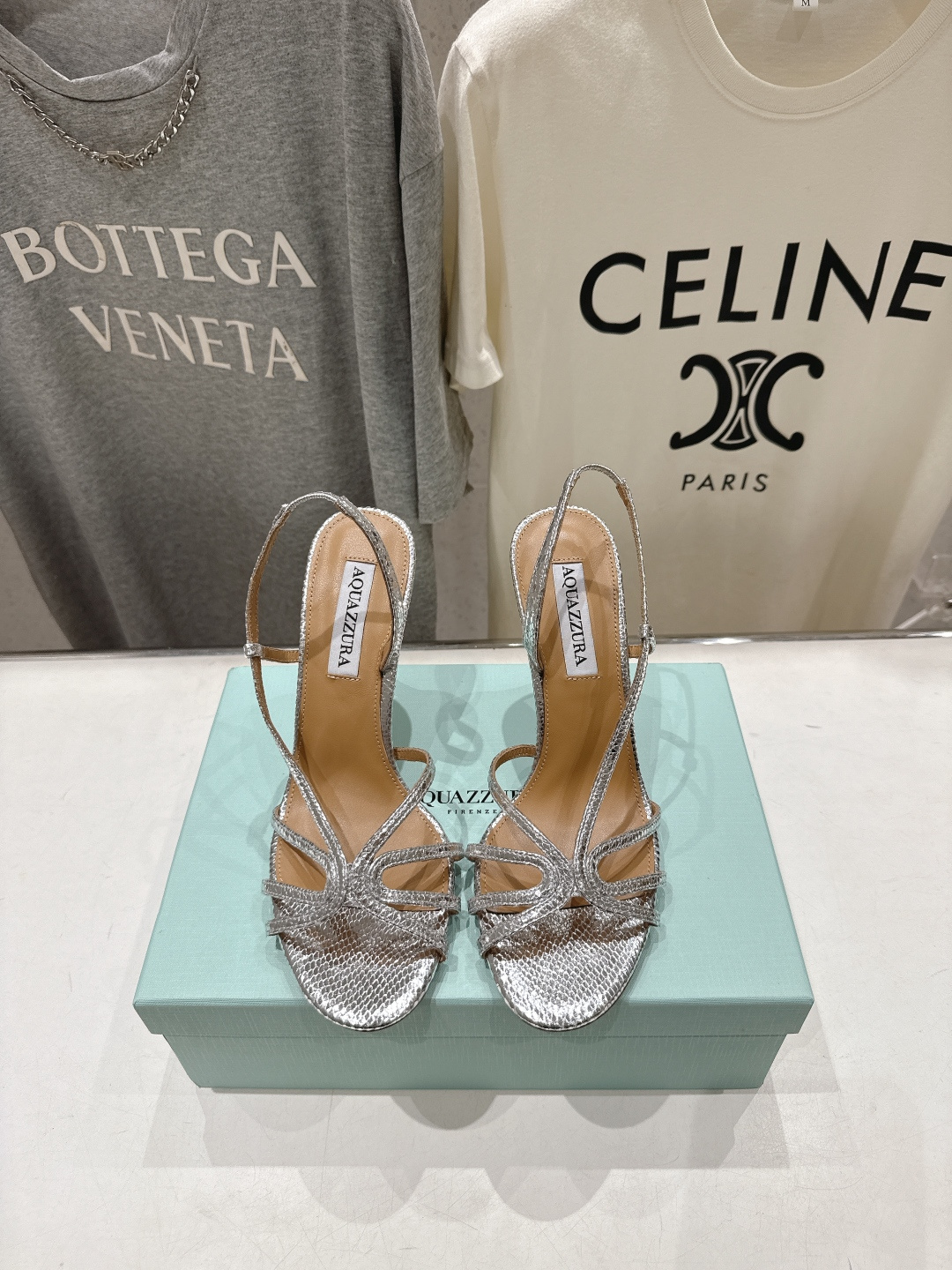 高版本出厂 「ᴀqᴜᴀᴢᴢᴜʀᴀ」AQUAZZURA/菠萝F072 2026ss夏季新款高跟凉鞋____