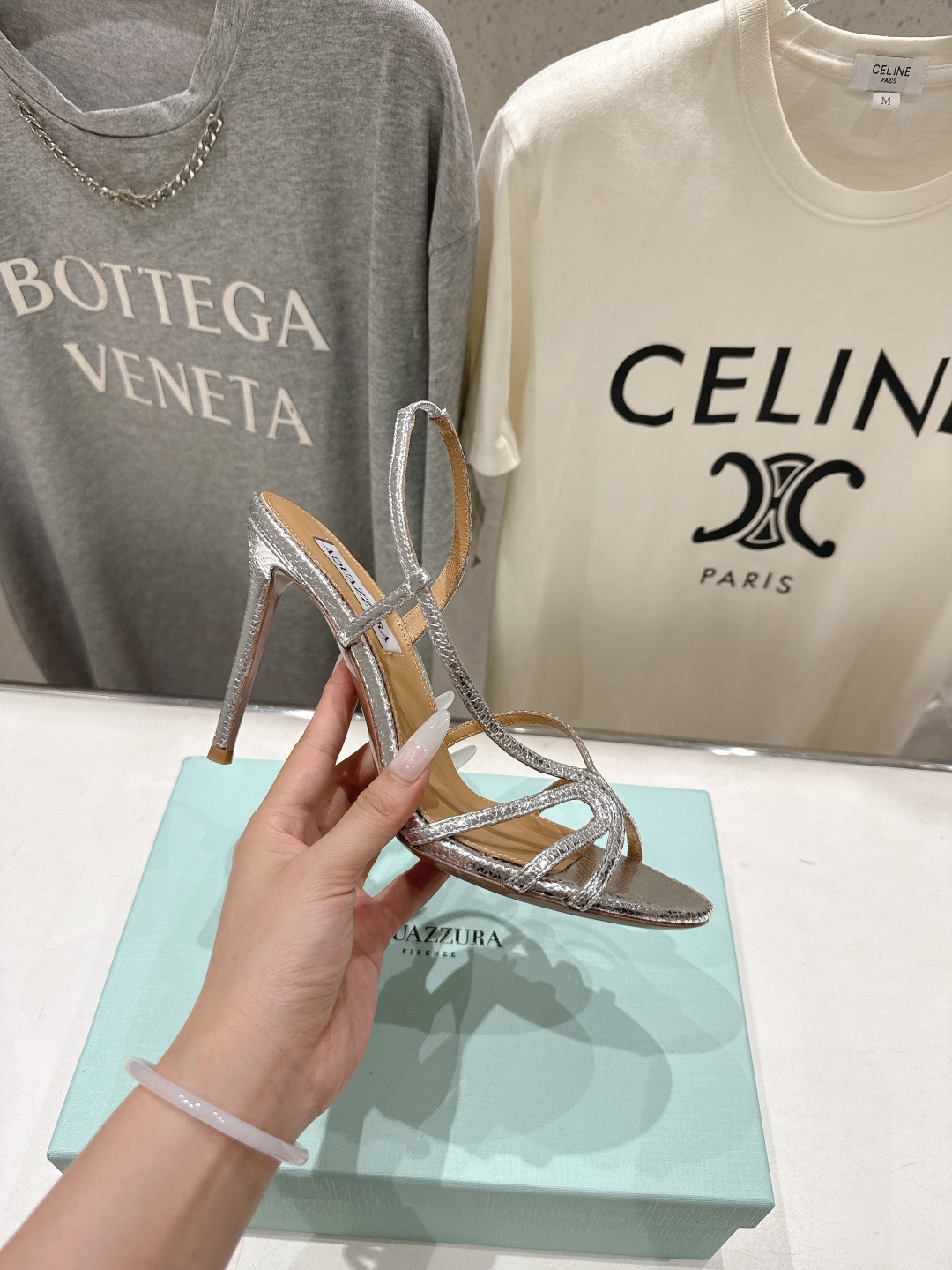 高版本出厂 「ᴀqᴜᴀᴢᴢᴜʀᴀ」AQUAZZURA/菠萝F072 2026ss夏季新款高跟凉鞋____