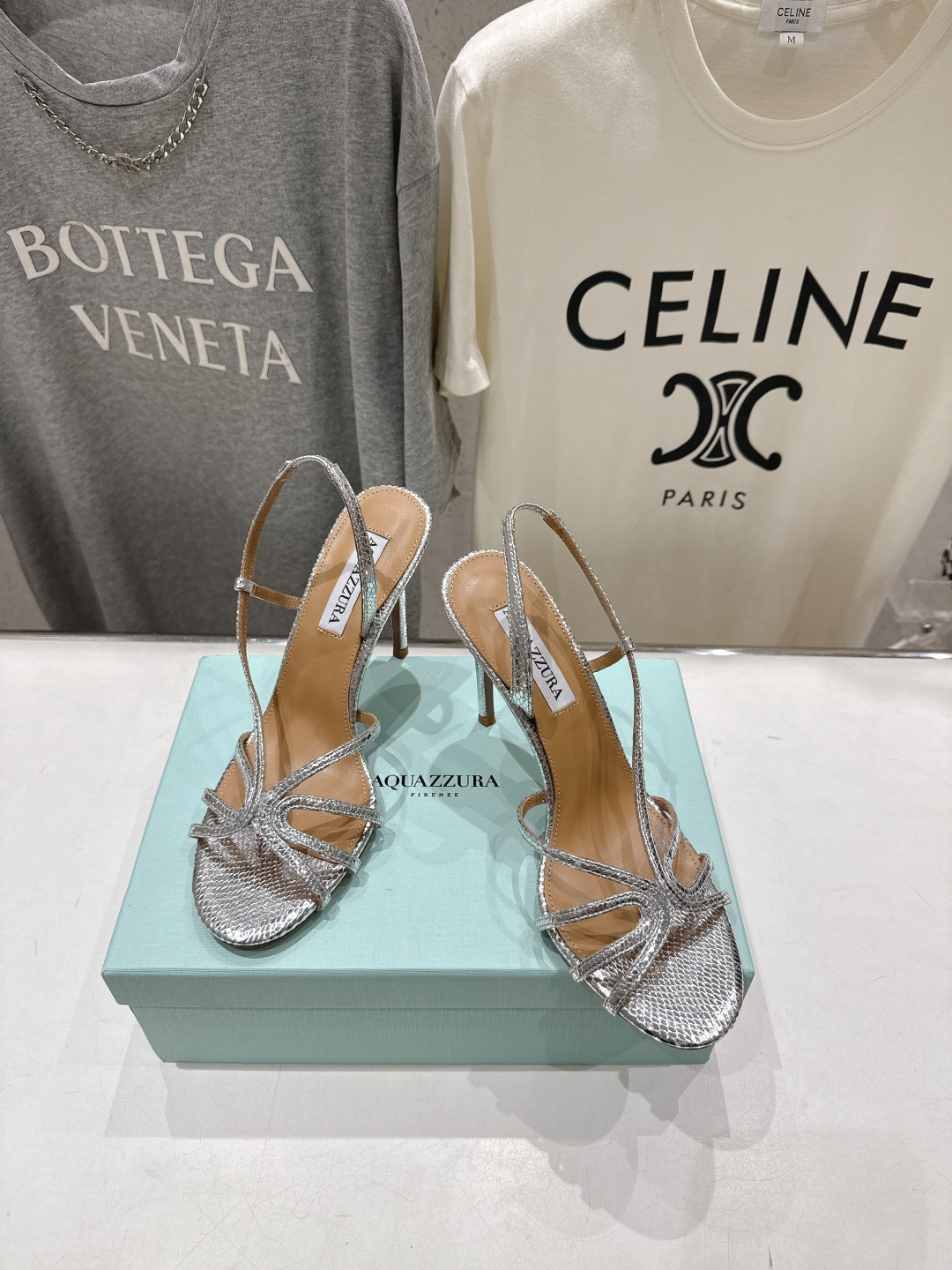 高版本出厂 「ᴀqᴜᴀᴢᴢᴜʀᴀ」AQUAZZURA/菠萝F072 2026ss夏季新款高跟凉鞋____